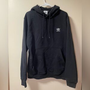 Adidas Men's Black Hoodie with Logo